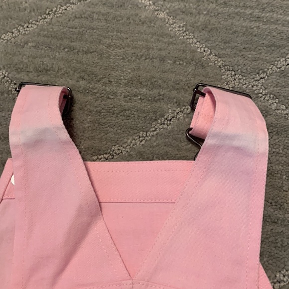 Outdoor Kids Pink & Camo Overall Dress 12m ** some fading in pink - Picture 4 of 5